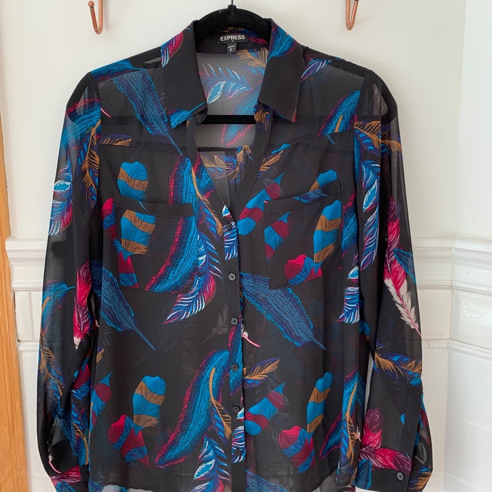 Black button down dress shirt